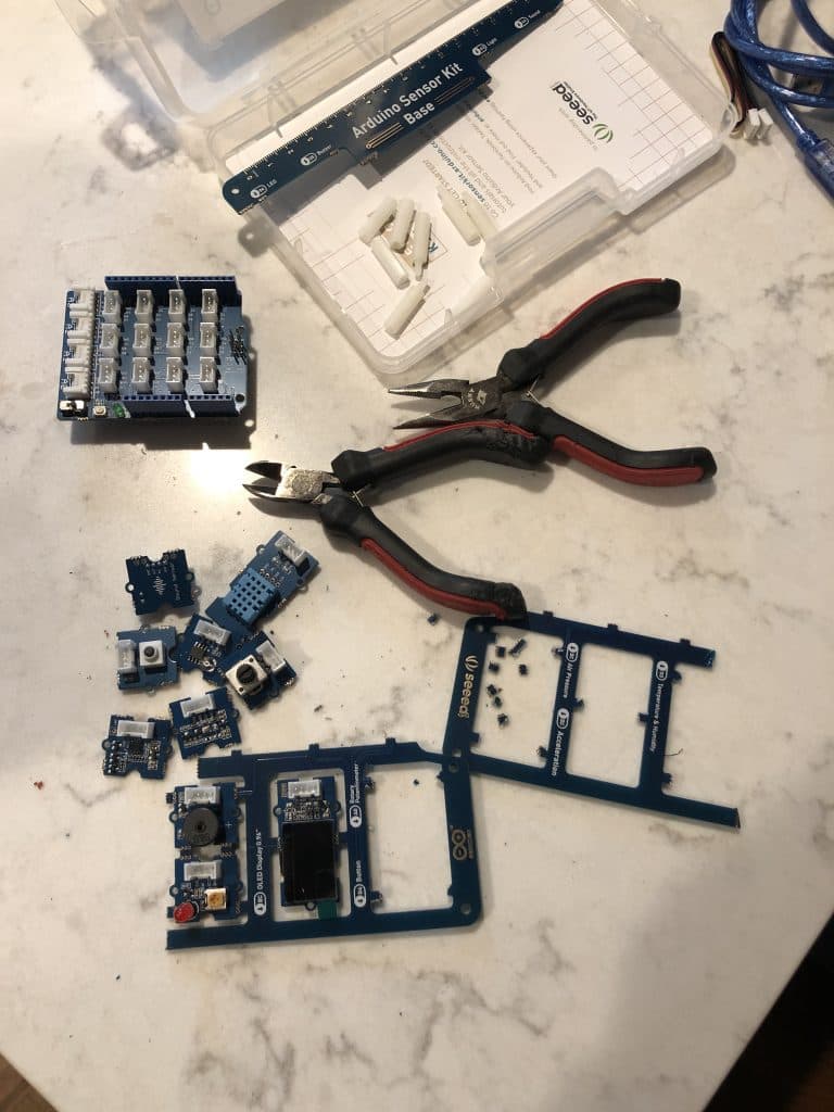 Separating and organising the Grove modules from the kit