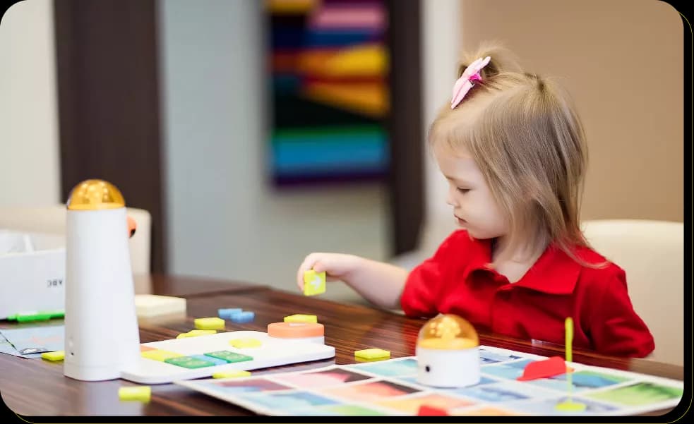 Child engaged in hands-on coding with MatataStudio