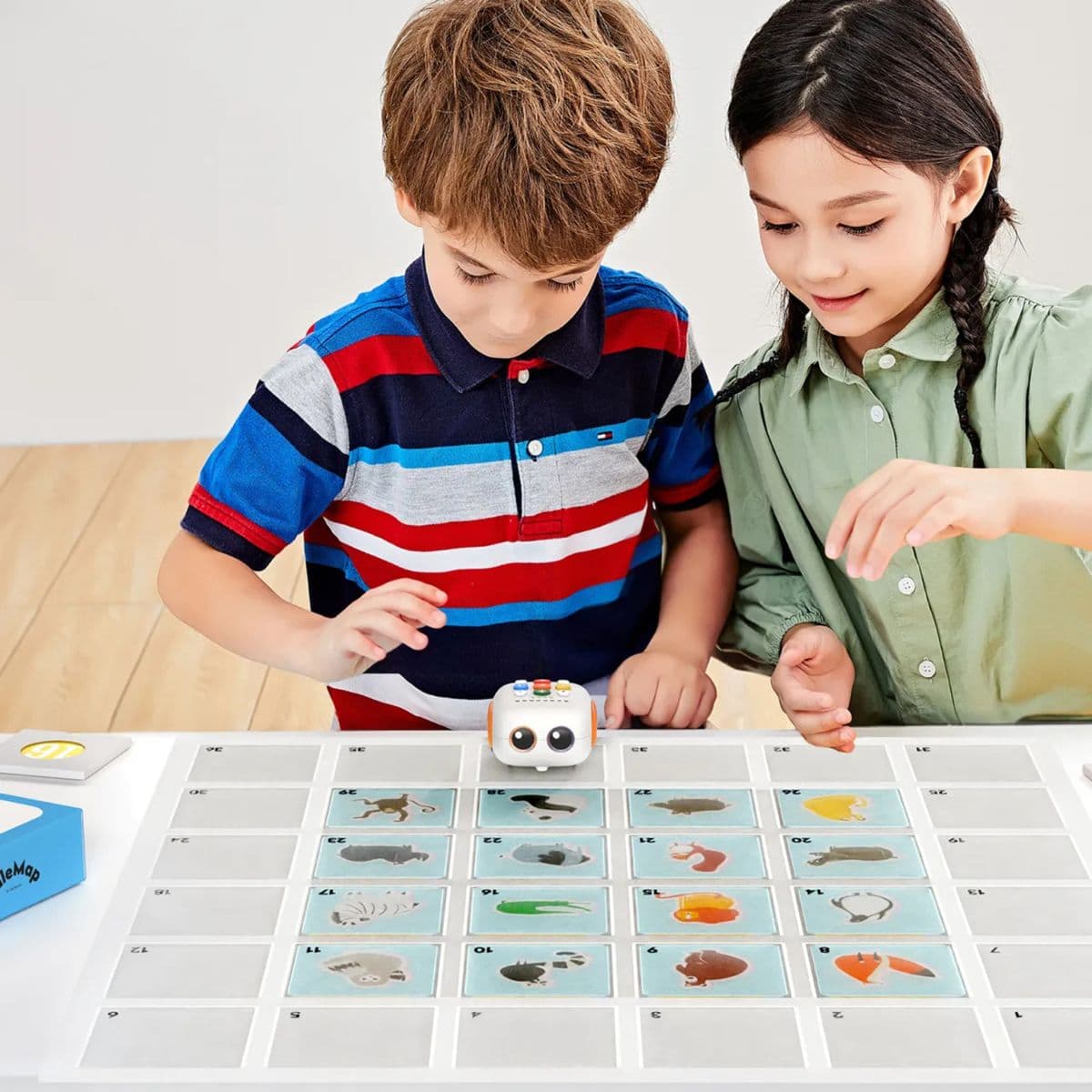 Children playing together with TaleMap and Tale-Bot Pro