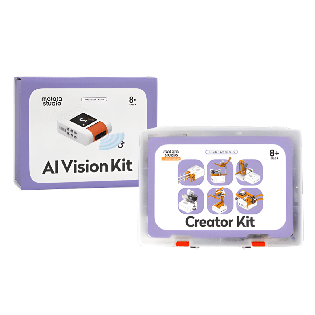 VinciBot expansion kits including AI Vision Kit and Creator Kit