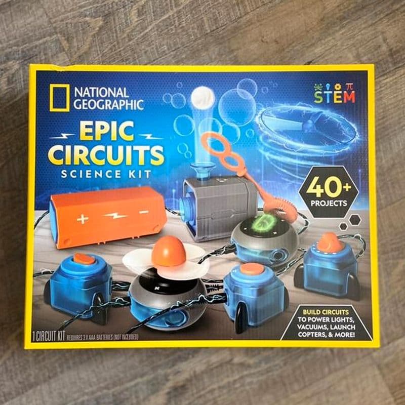 National Geographic Epic Circuits Science Kit box on a table