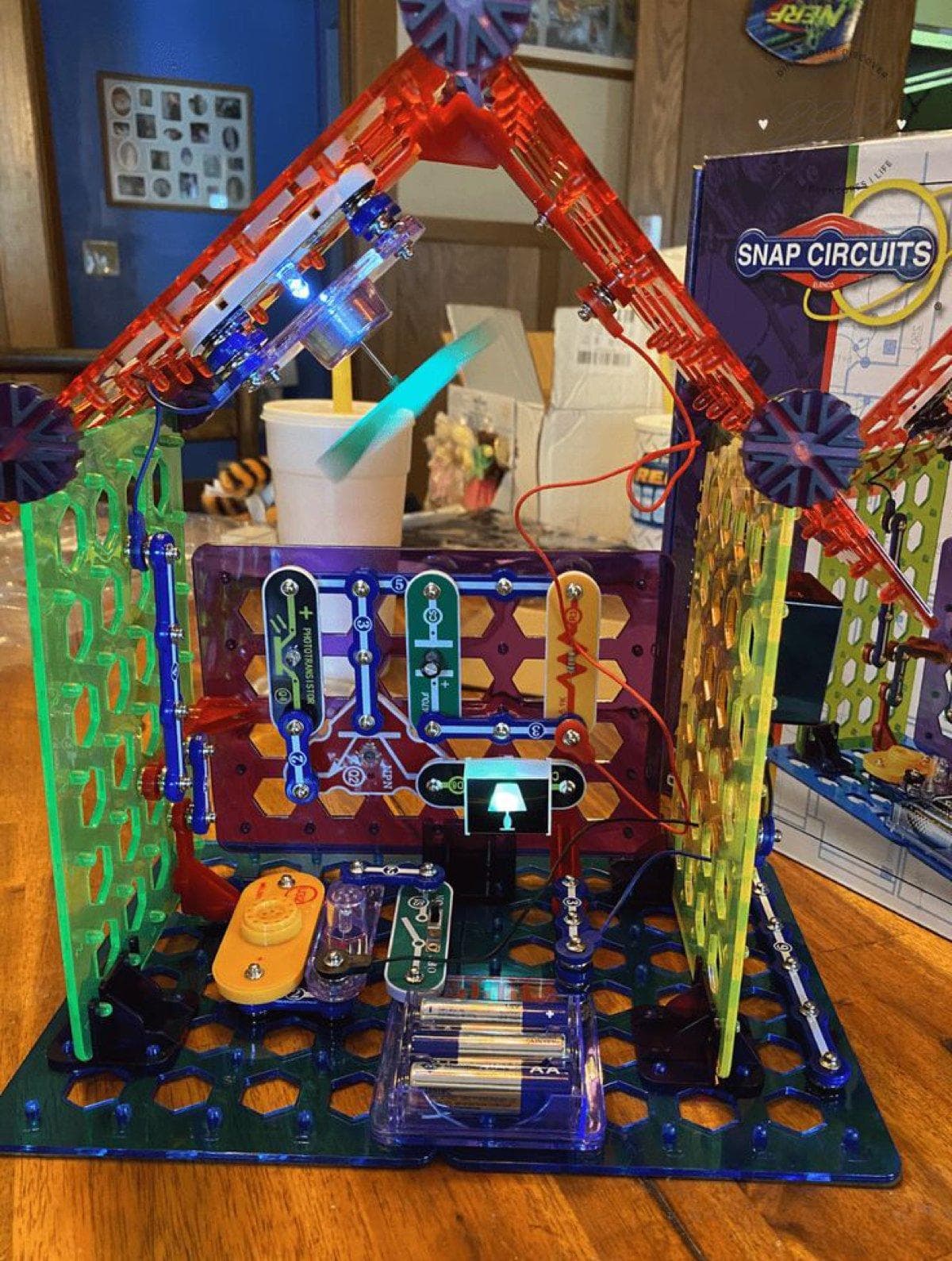 Fully built Snap Circuits My Home structure