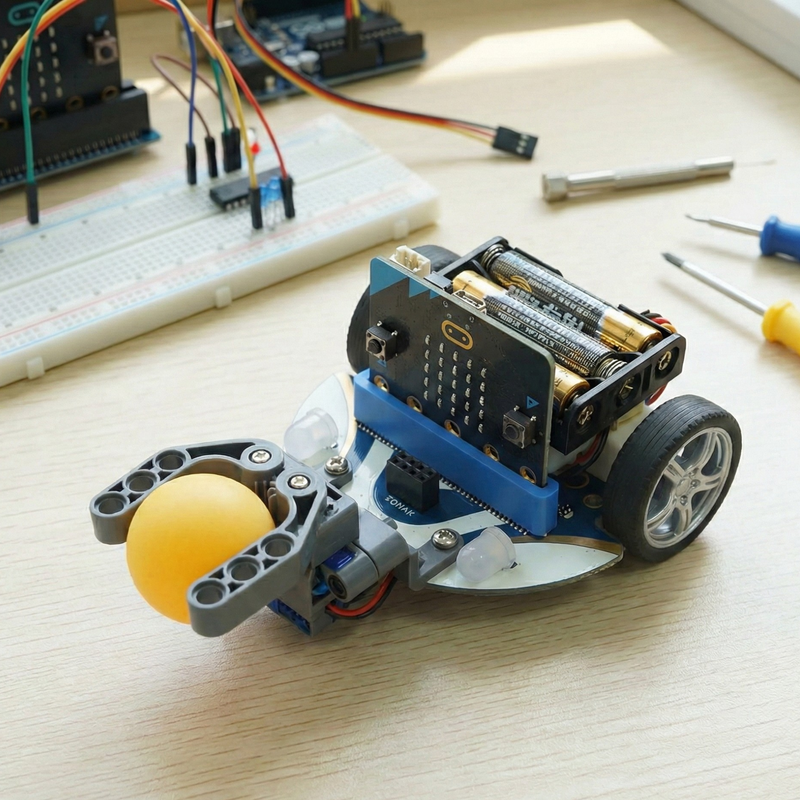 BBC micro:bit Go + ELECFREAKS Smart Cutebot + ELECFREAKS Mechanical Catch