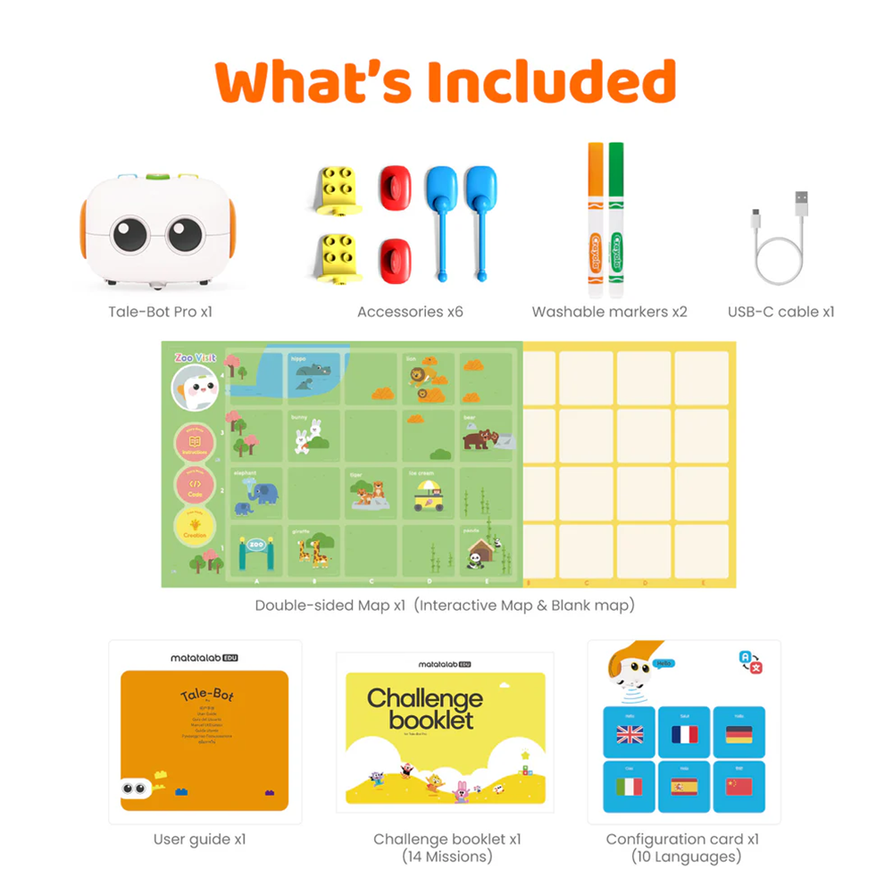 MatataStudio Tale-Bot Pro Screenless Coding Robot