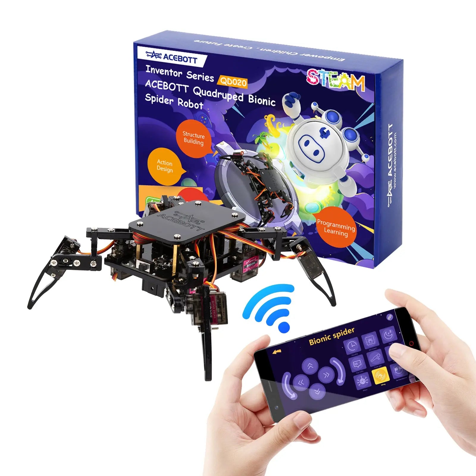 ACEBOTT Quadruped Bionic Spider Robot
