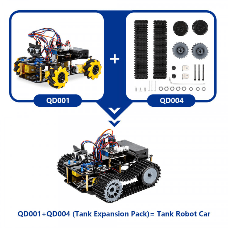 ACEBOTT ESP32 Tank Robot Car Expansion Pack - CREATESPACE