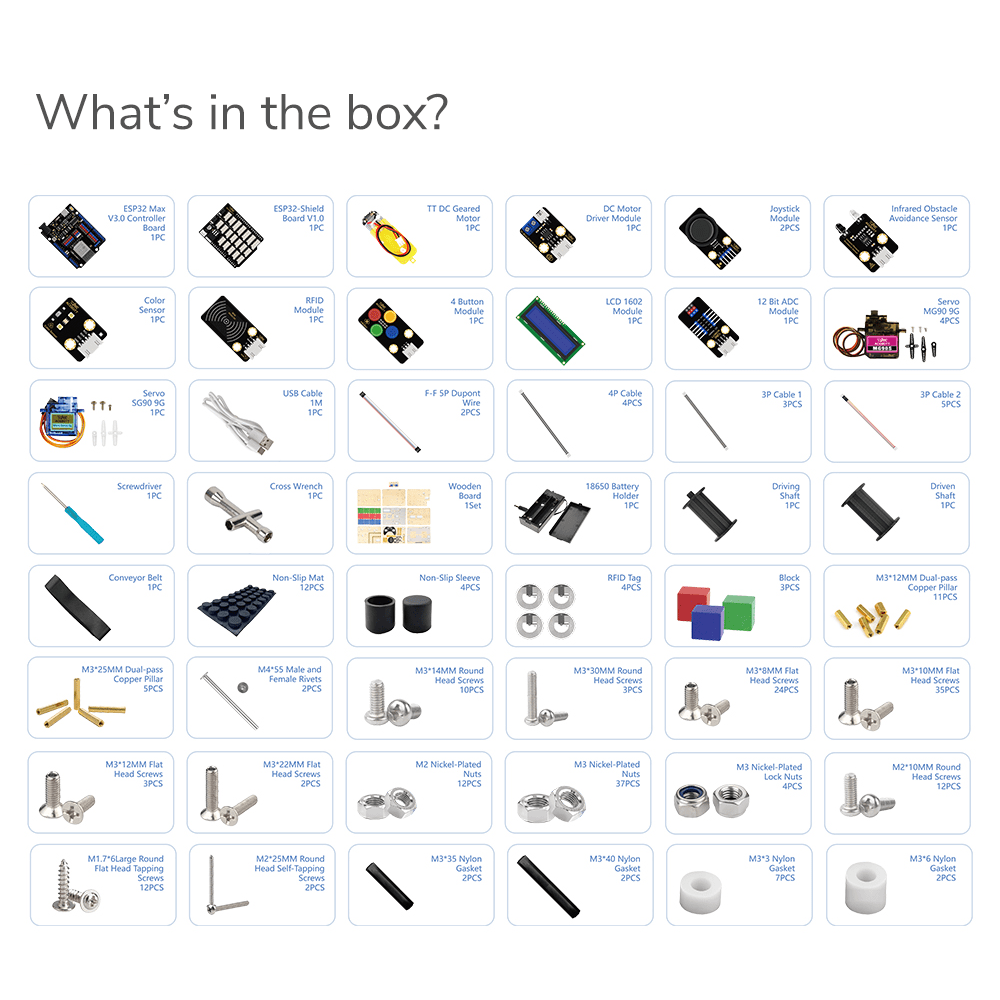 ACEBOTT Smart Factory Education Kit - Level 1 - CREATESPACE