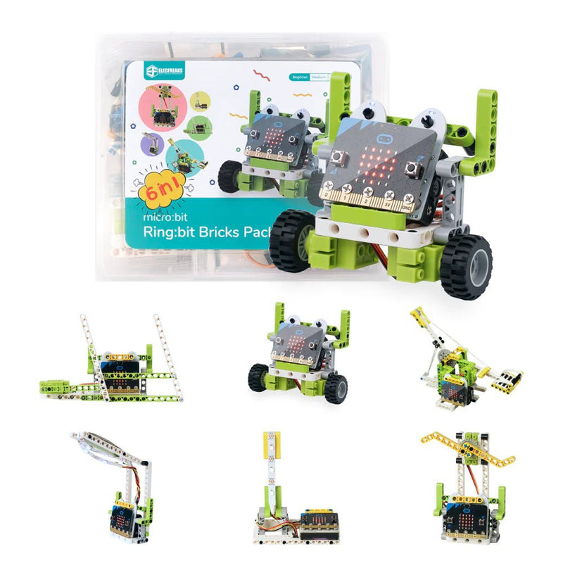 ELECFREAKS micro:bit 6‑in‑1 Ring:bit Bricks Pack - CREATESPACE