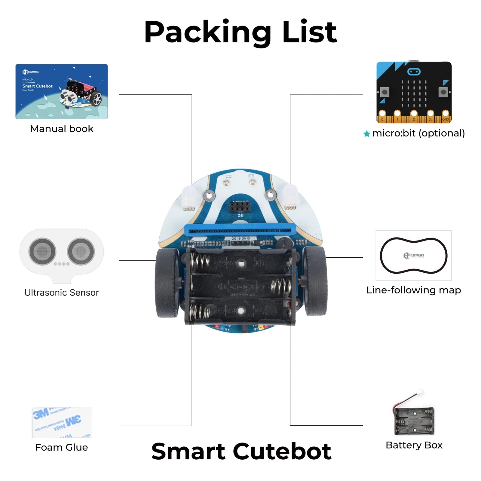 ELECFREAKS micro:bit Smart Cutebot - CREATESPACE