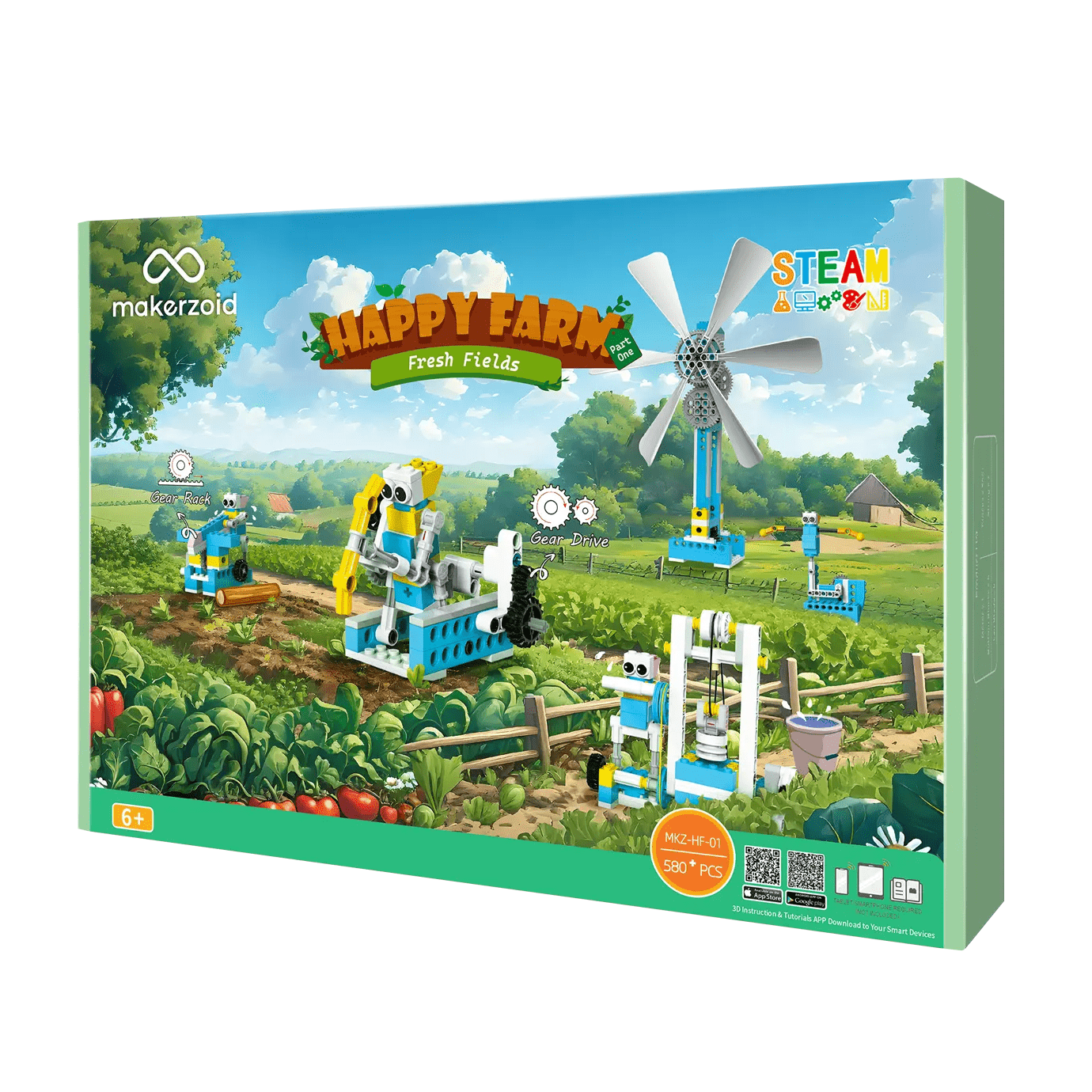 Makerzoid Happy Farm Fresh Fields - CREATESPACE
